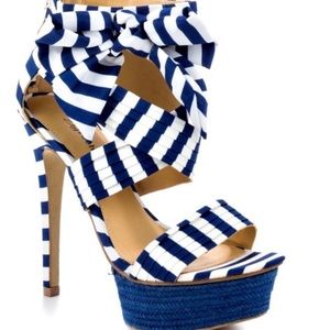 Blue & White Stilettos